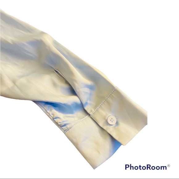 Drop Down Shoulder Satin Blouse - Picture 12 of 12